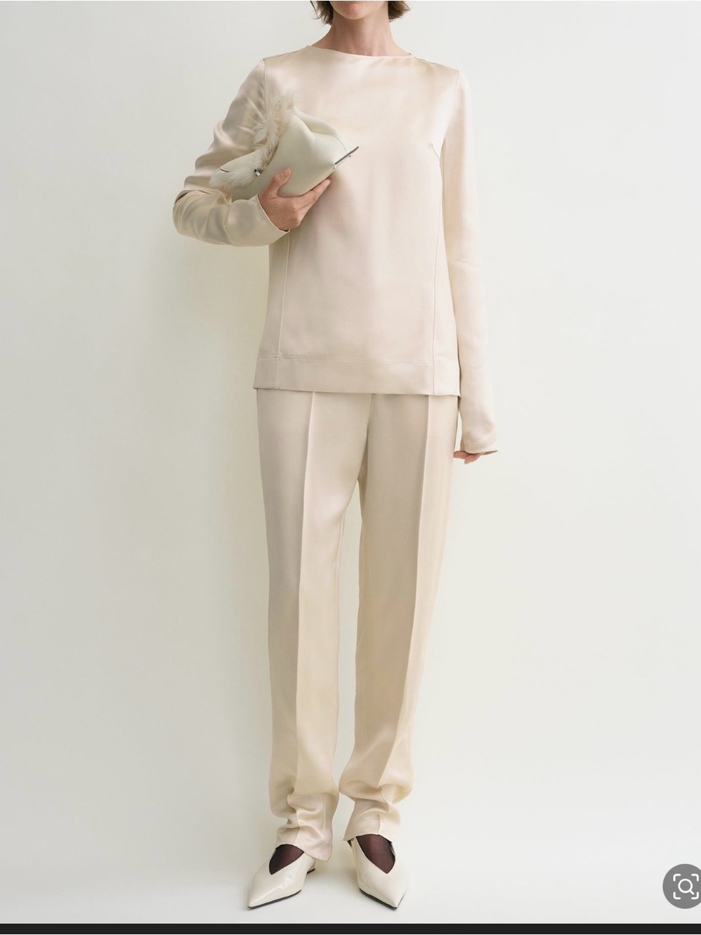 TOTEME satin Blouse 42 NEW NWT Rt $500